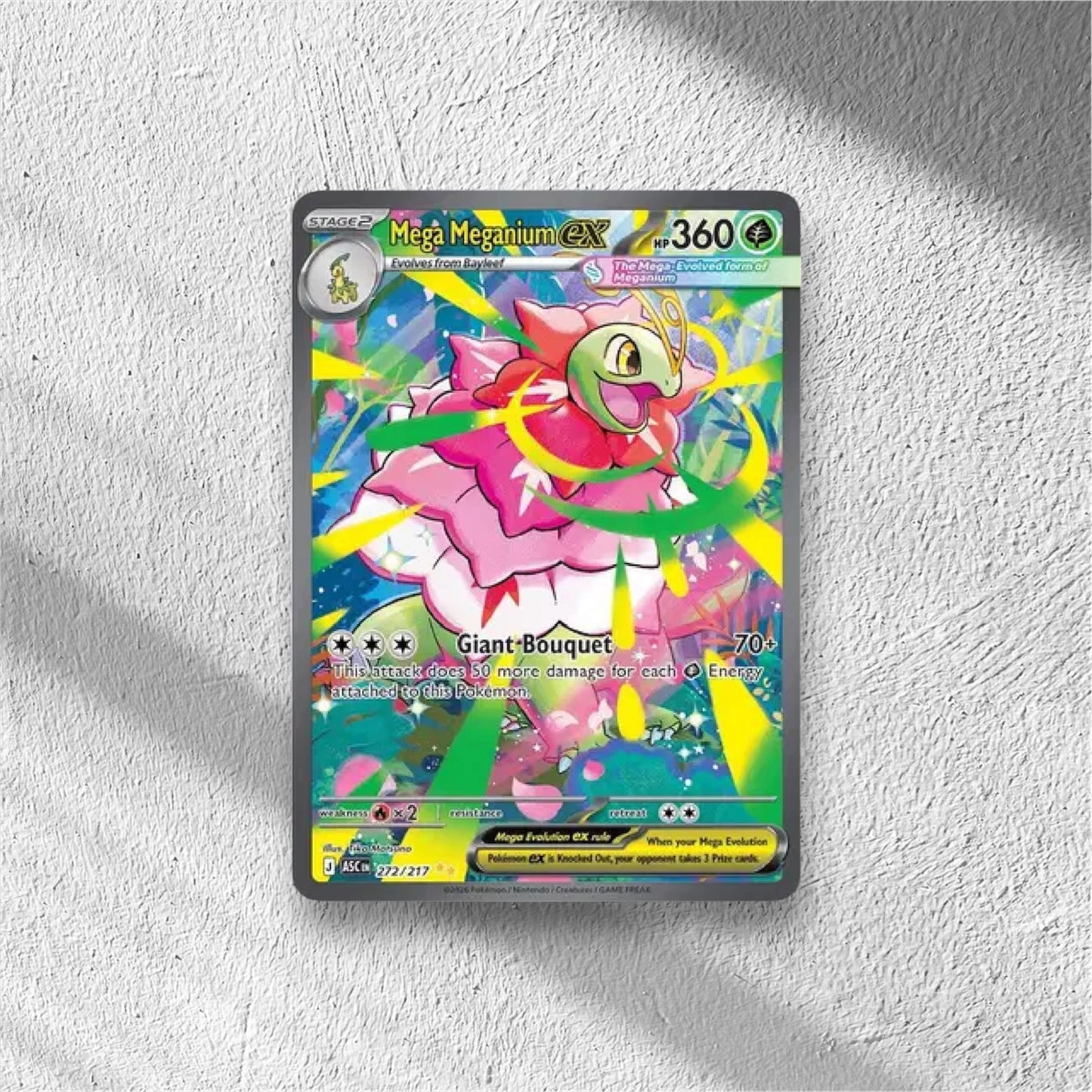 Mega Meganium ex Ascended Heroes Special Illustration Rare 272/217 - WolfCards