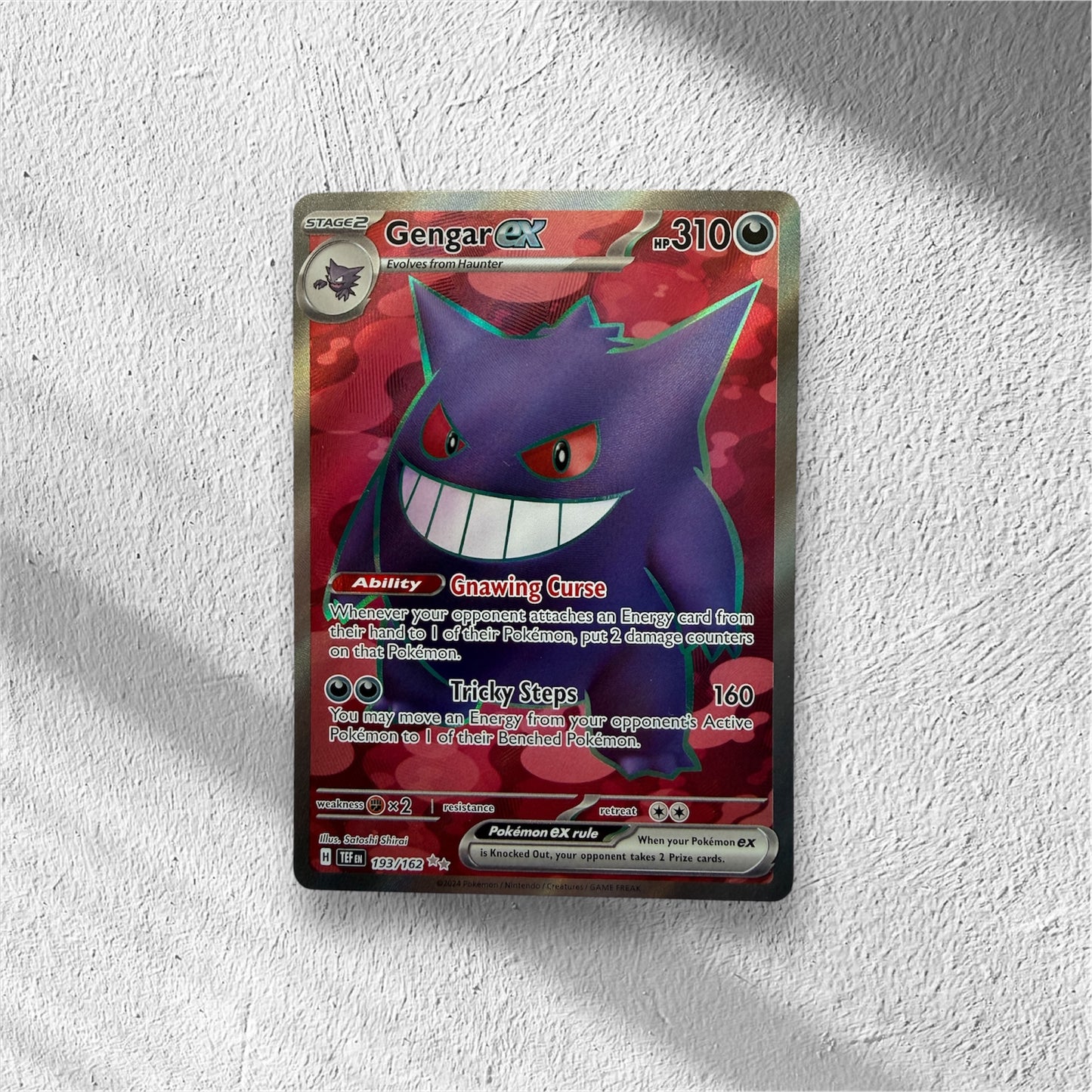 Gengar ex Pokemon • Ultra Rare • 193/162 Temporal Forces