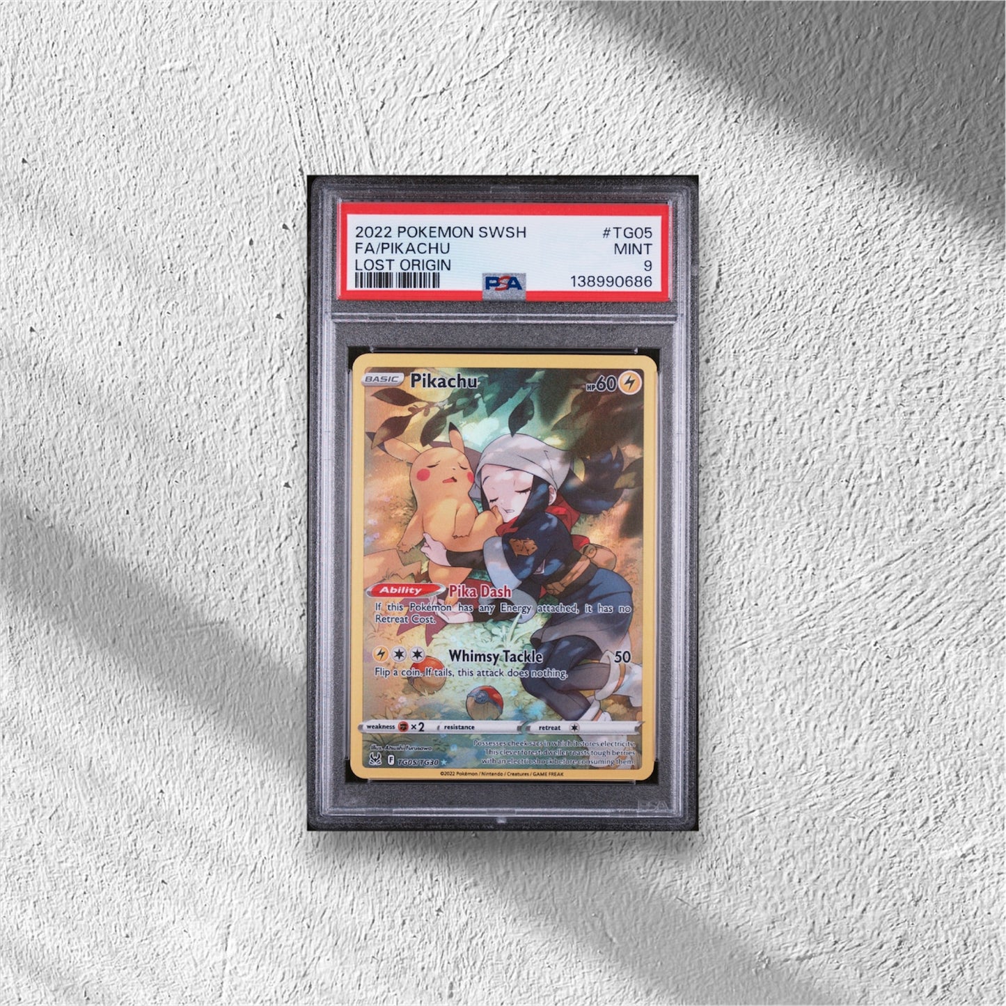 Pikachu Lost Origin Trainer Gallery Ultra Rare TG05/TG30 PSA 9 - WolfCards