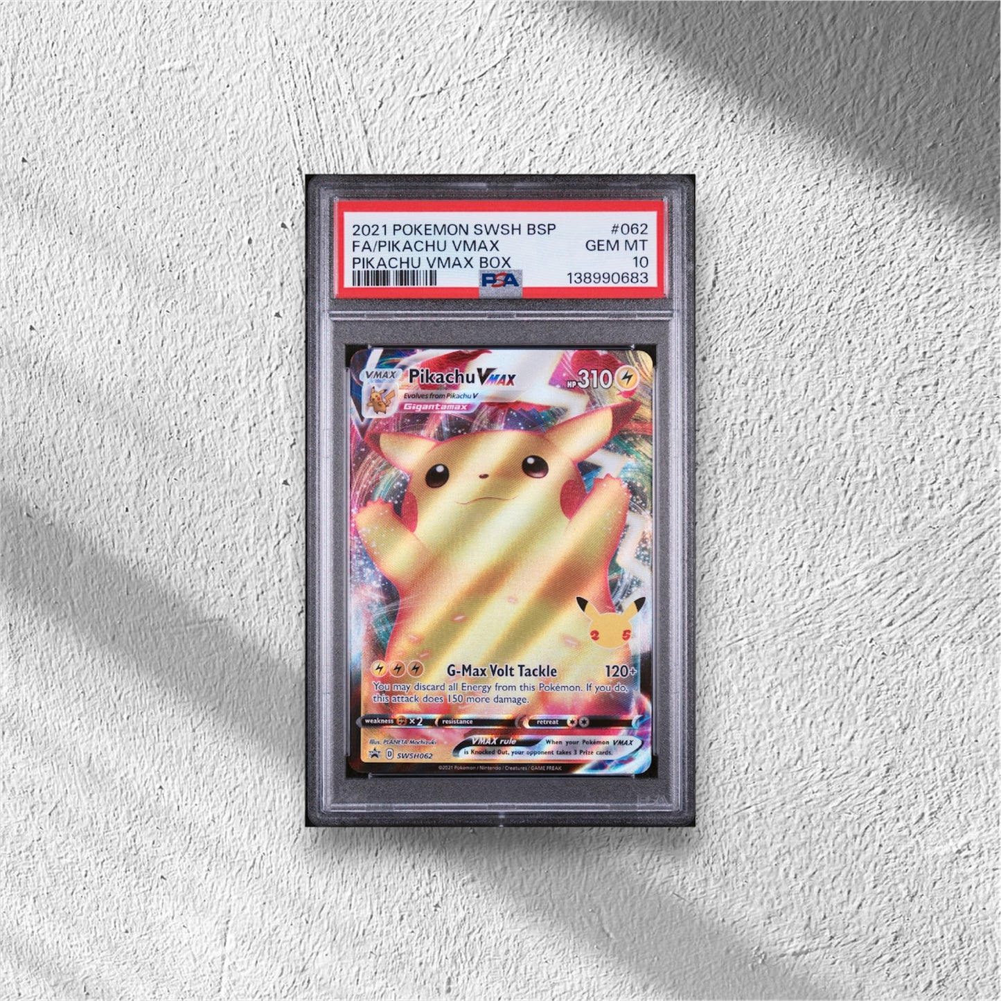 Pikachu VMAX Sword & Shield Promo Promo SWSH062 PSA 10 - WolfCards
