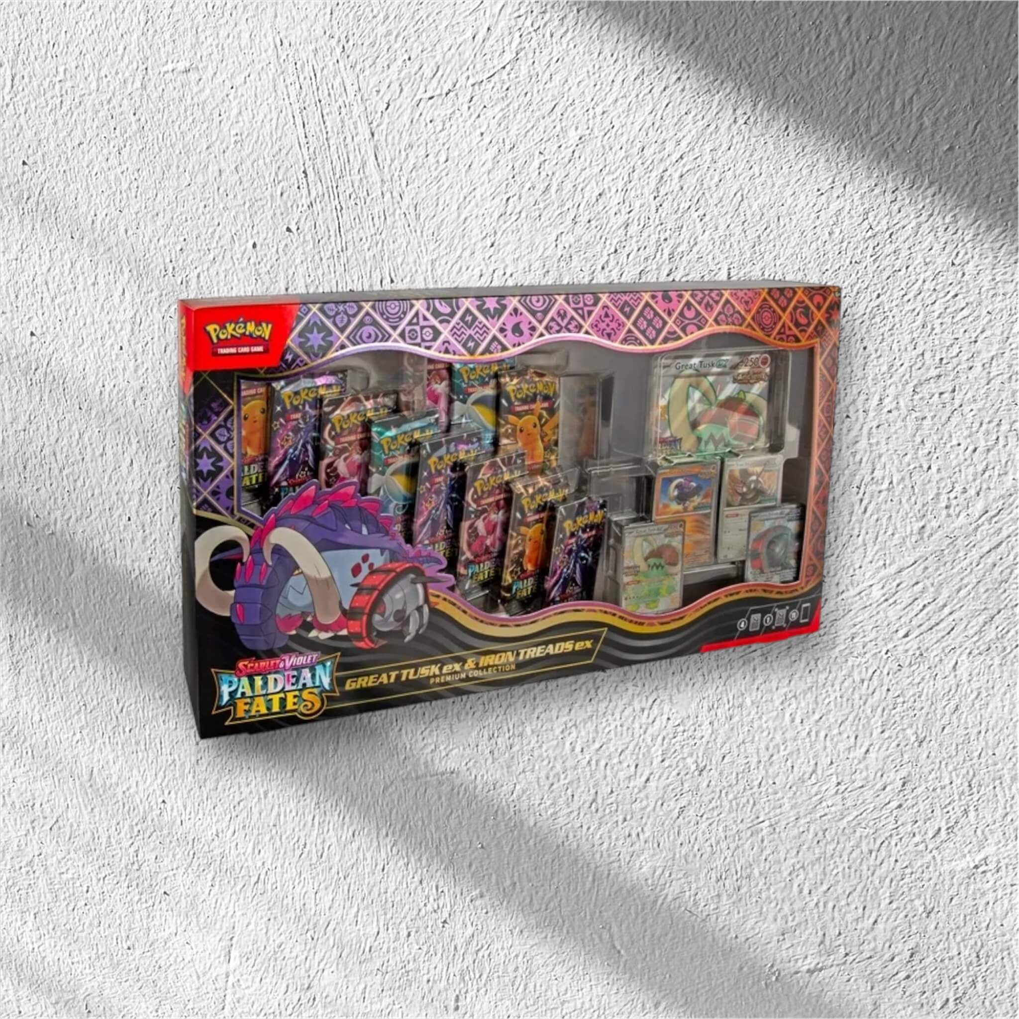 g*e様 『TUSK』ボックスセット Pokemon TCG: Paldean Fates Great Tusk ex & Iron Threads ex Premium