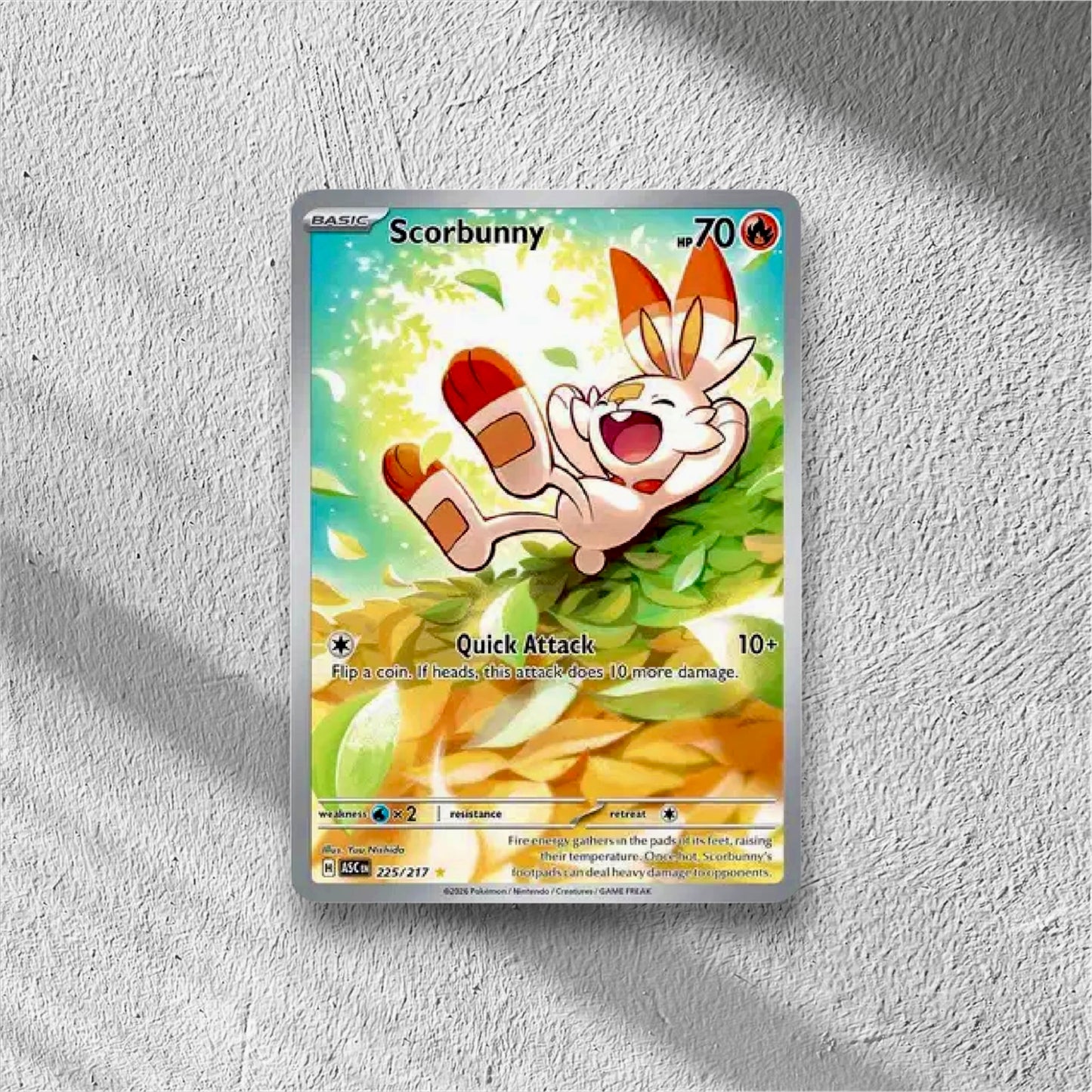 Scorbunny Ascended Heroes Illustration Rare 225/217 - WolfCards