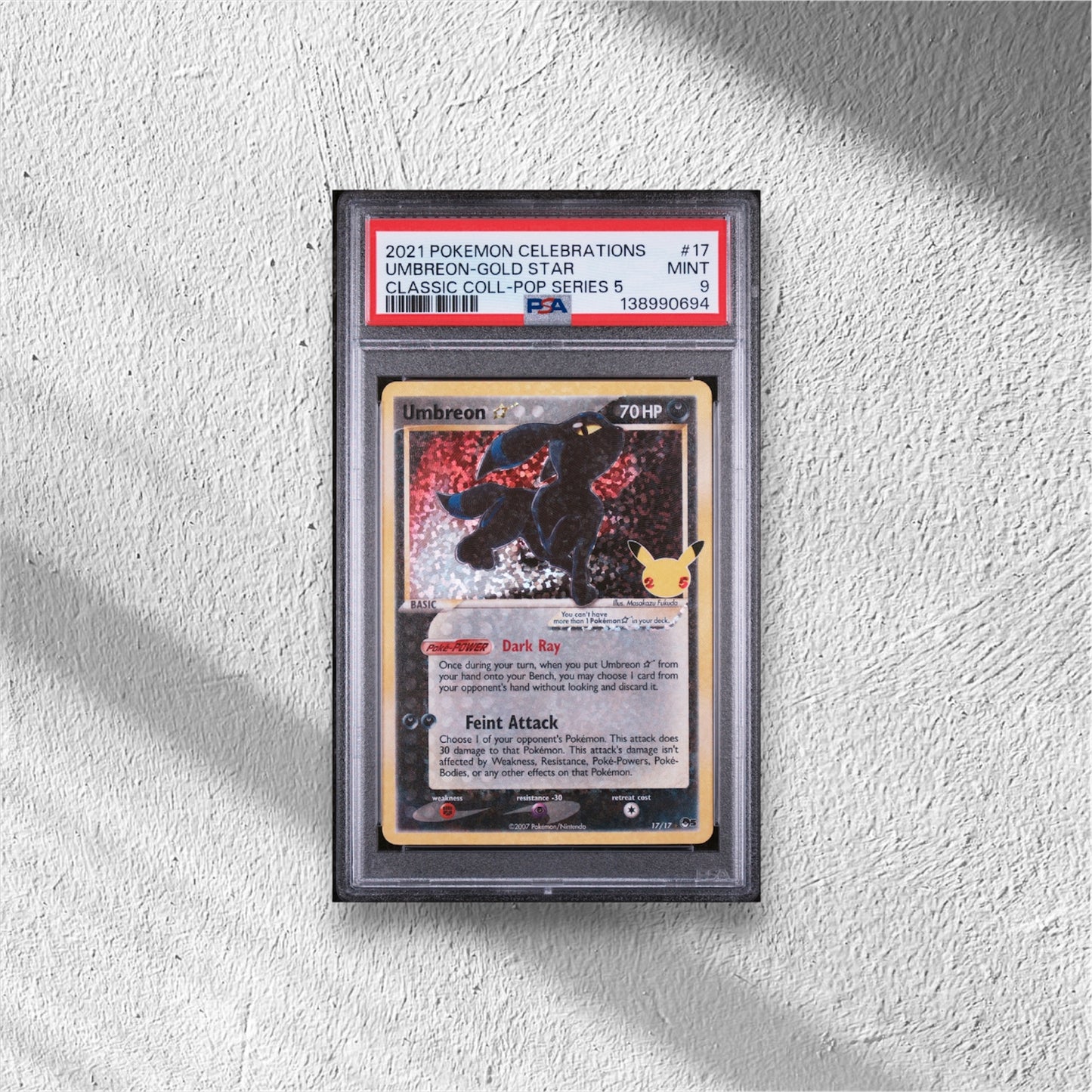 Umbreon Gold Star Celebrations: PSA 9 - WolfCards