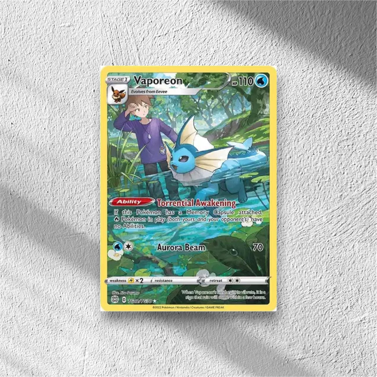 Vaporeon Brilliant Stars Trainer Gallery Ultra Rare TG02/TG30 - WolfCards