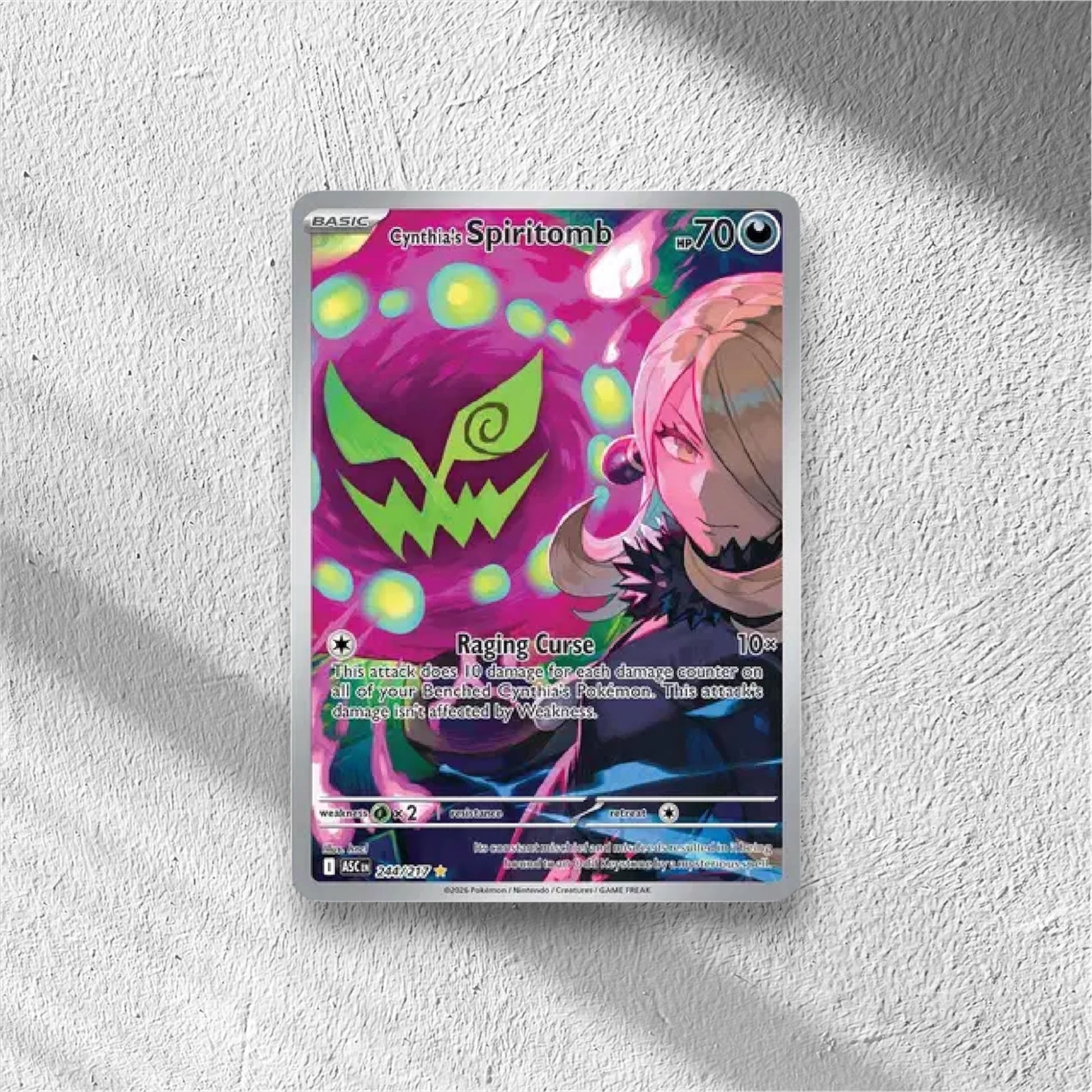 Cynthia's Spiritomb Ascended Heroes Illustration Rare 244/217 - WolfCards