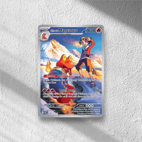 Ethan's Magcargo Ascended Heroes Illustration Rare 222/217 - WolfCards