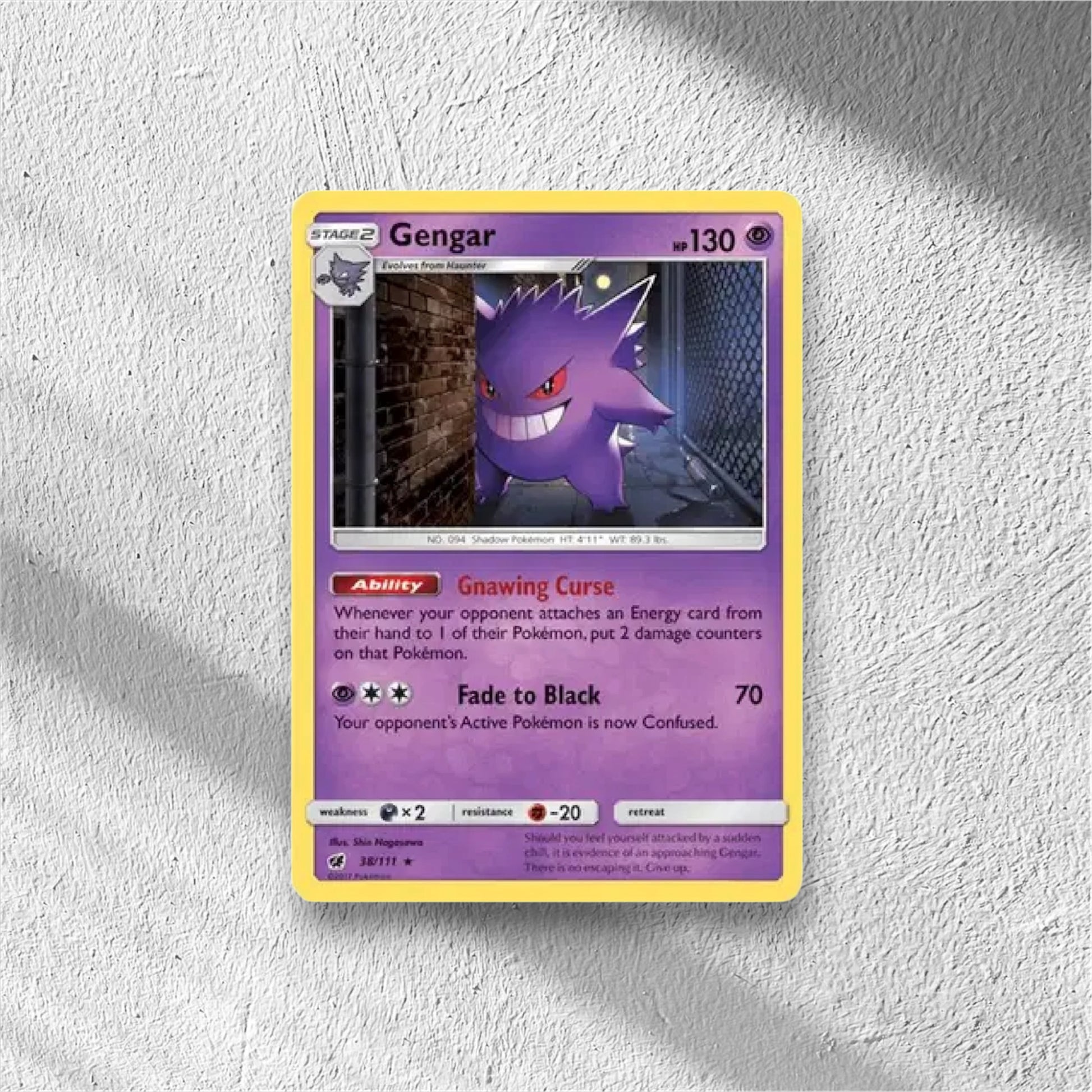 Gengar Crimson Invasion Holo Rare 38/111 - WolfCards