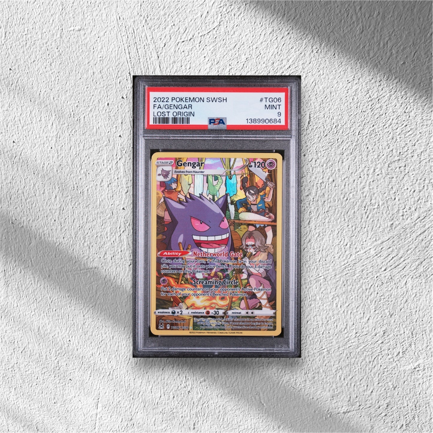 Gengar Lost Origin Trainer Gallery Ultra Rare TG06/TG30 PSA 9 - WolfCards