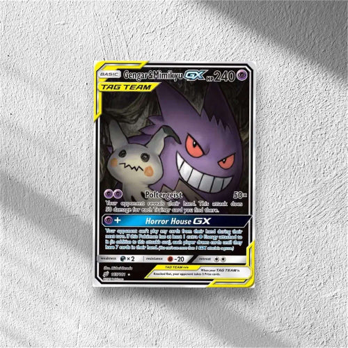 Gengar & Mimikyu GX (Alternate Full Art) Pokemon • Ultra Rare • 165 Team Up - WolfCards