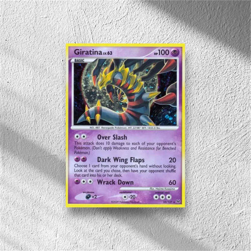 Giratina Lv. 63 Platinum Holo Rare 10 - WolfCards