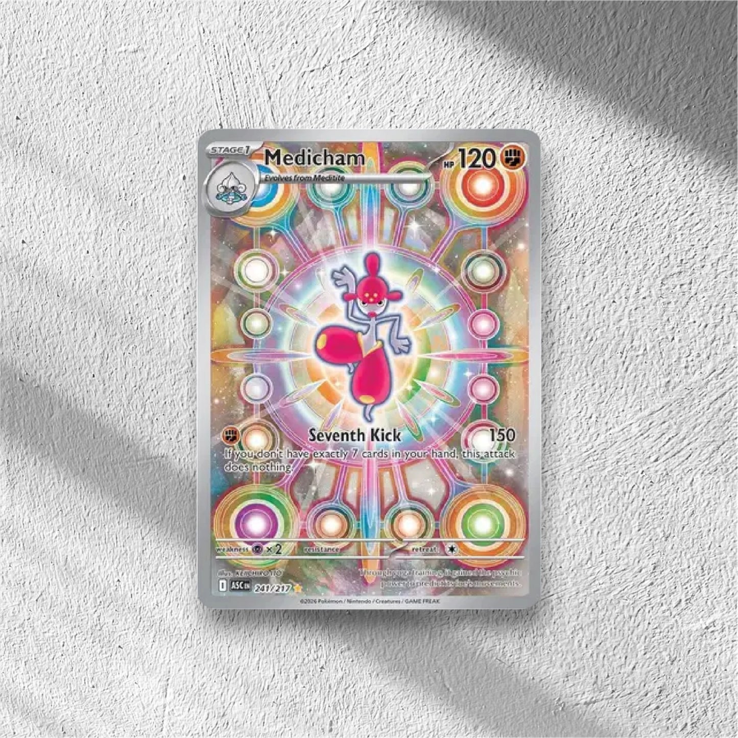 Medicham Ascended Heroes Illustration Rare 241/217 - WolfCards