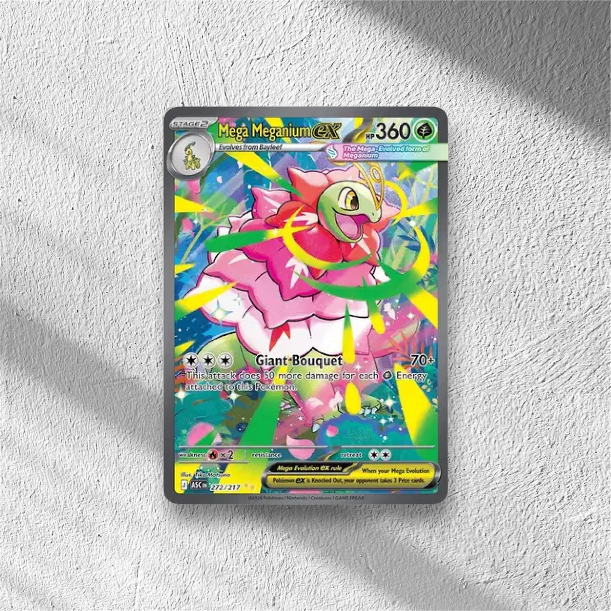 Mega Meganium ex Ascended Heroes Special Illustration Rare 272/217 - WolfCards