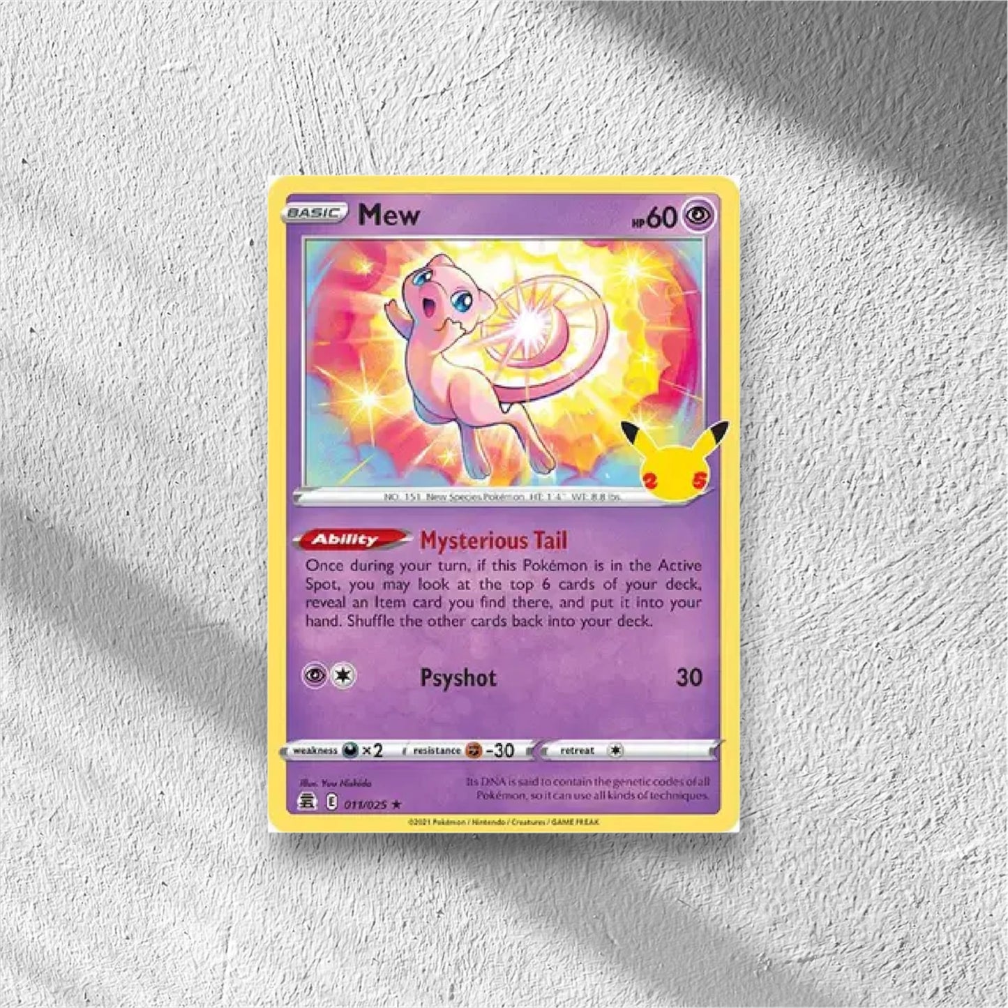Mew Celebrations Holo Rare 011/025 - WolfCards