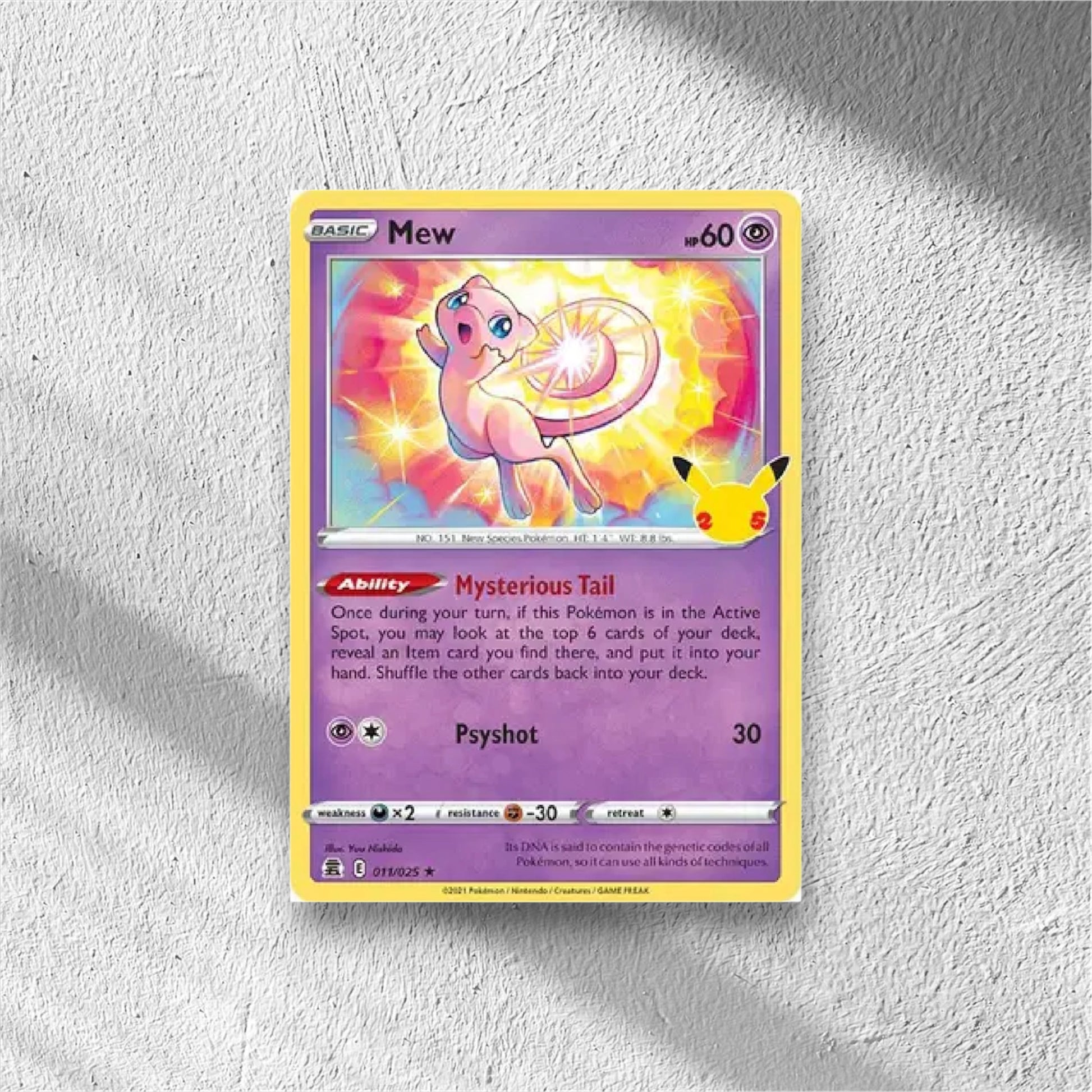 Mew Celebrations Holo Rare 011/025 - WolfCards