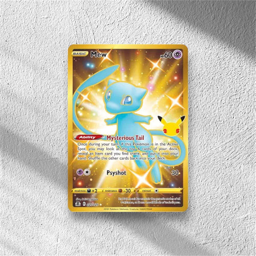 Mew (Secret) Pokemon • Secret Rare • 025/025 Celebrations: Classic Collection - WolfCards