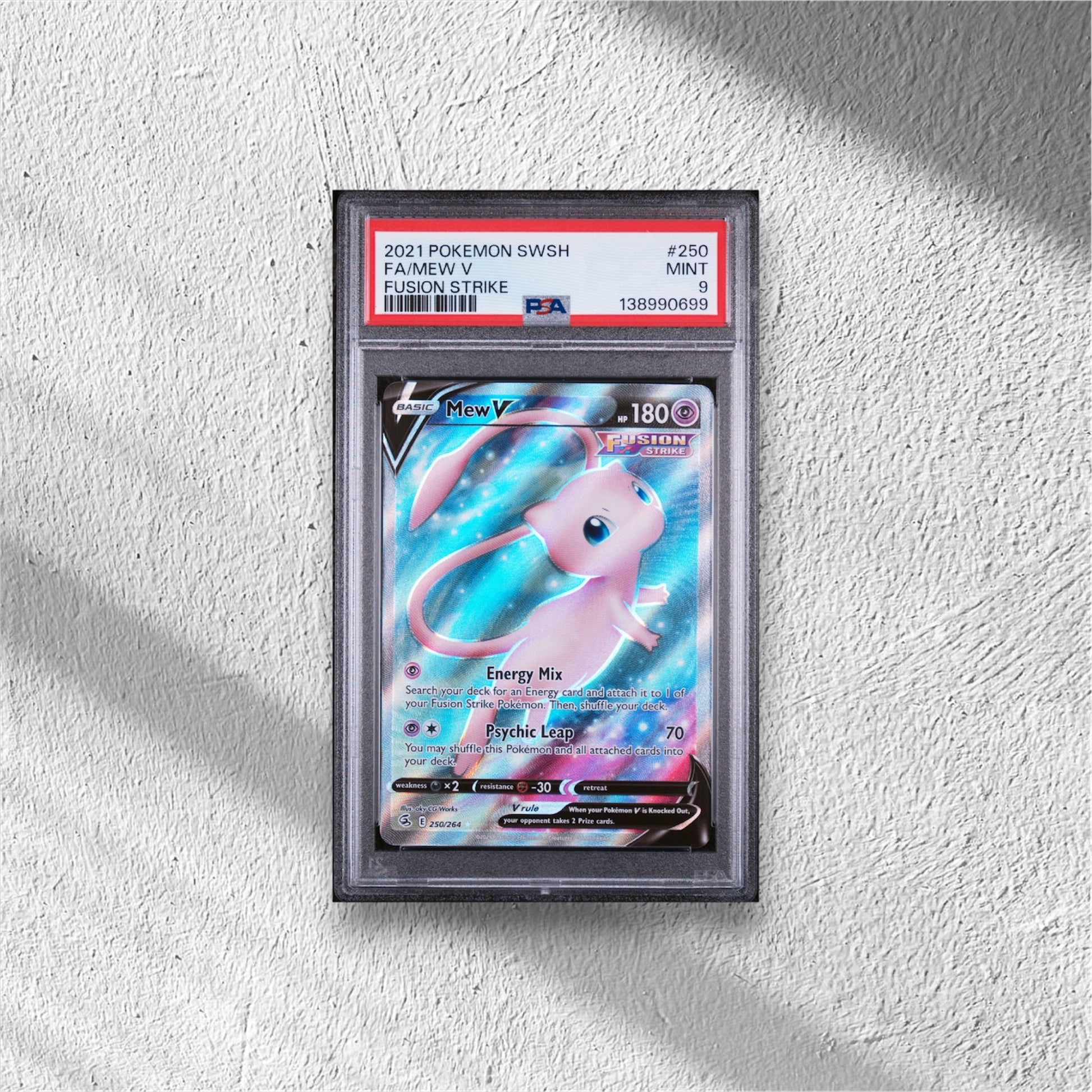 Mew V (Full Art) Fusion Strike Ultra Rare PSA 9 - WolfCards