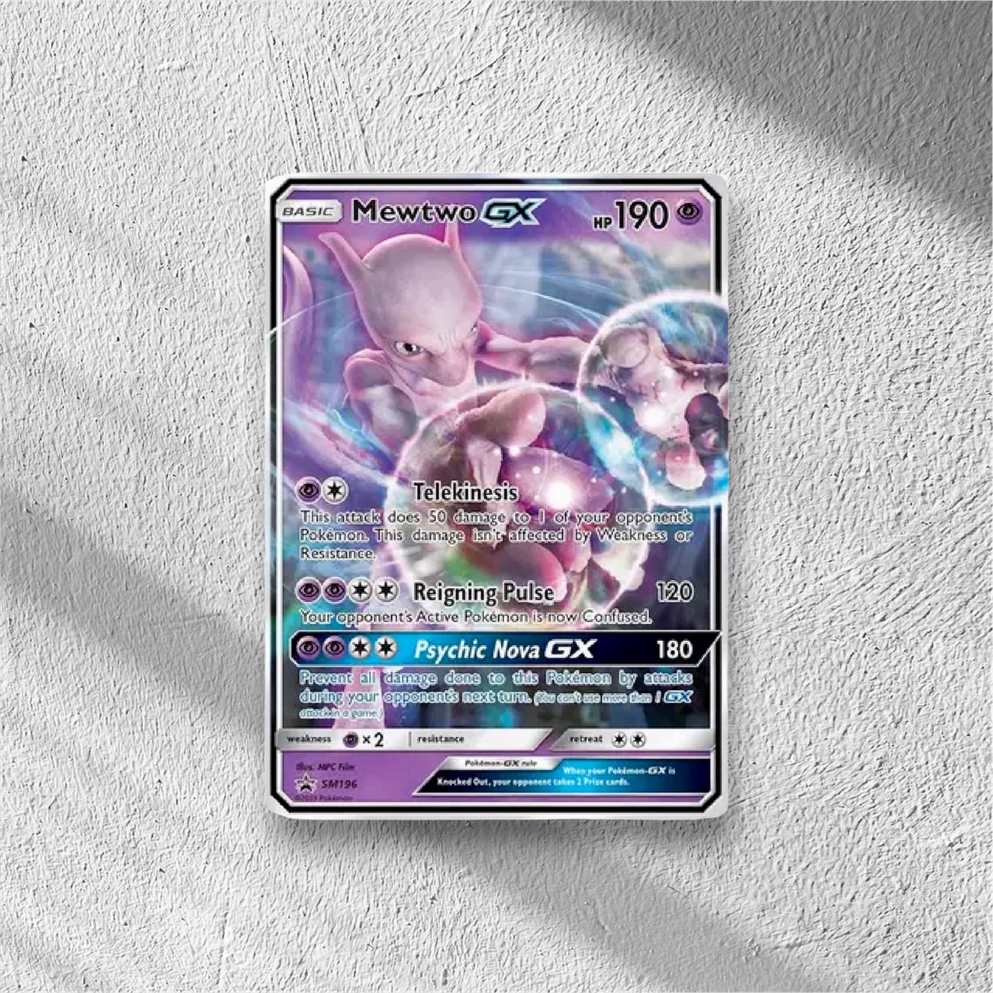 Mewtwo GX Sun & Moon Promo Promo SM196 - WolfCards