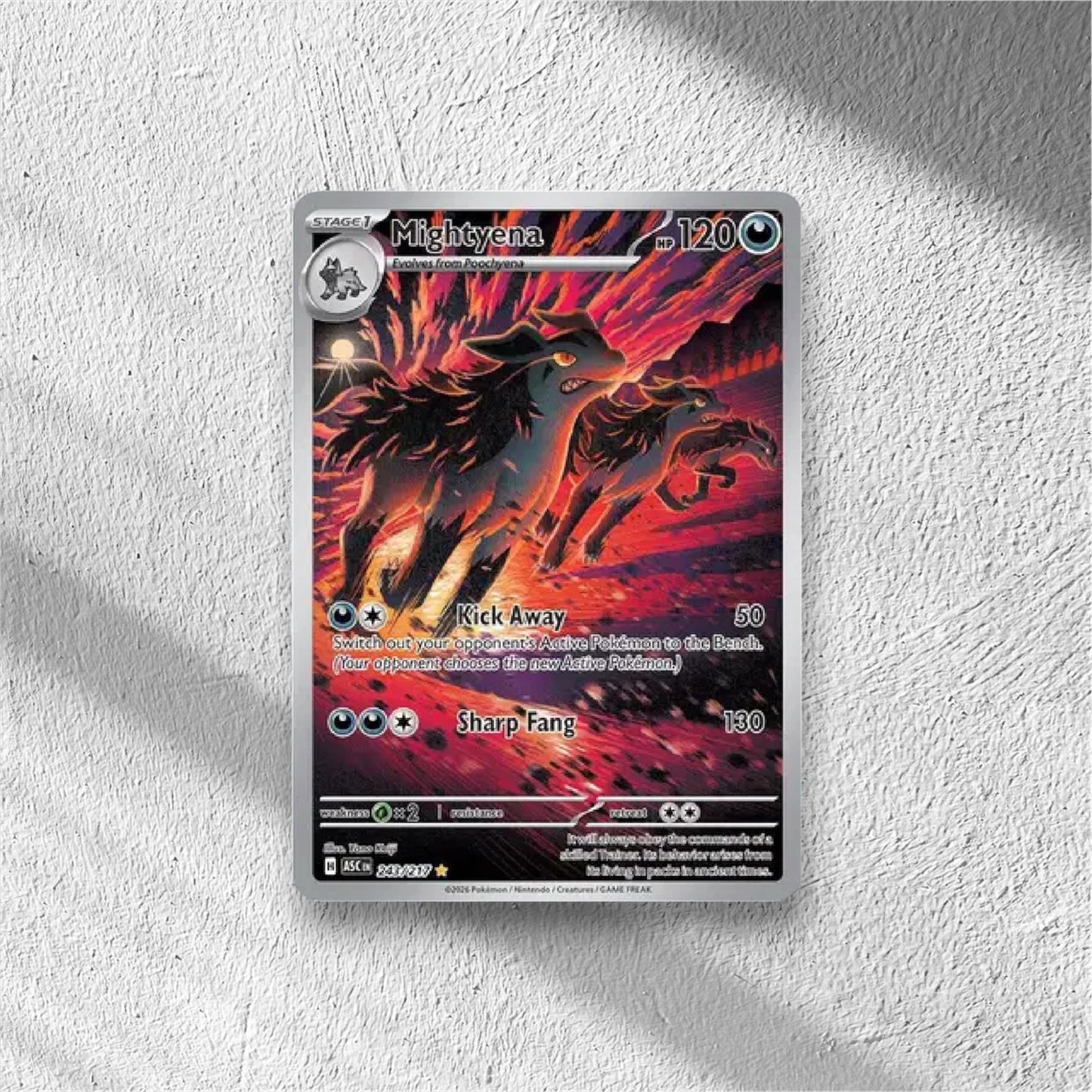 Mightyena Ascended Heroes Illustration Rare 243/217 - WolfCards