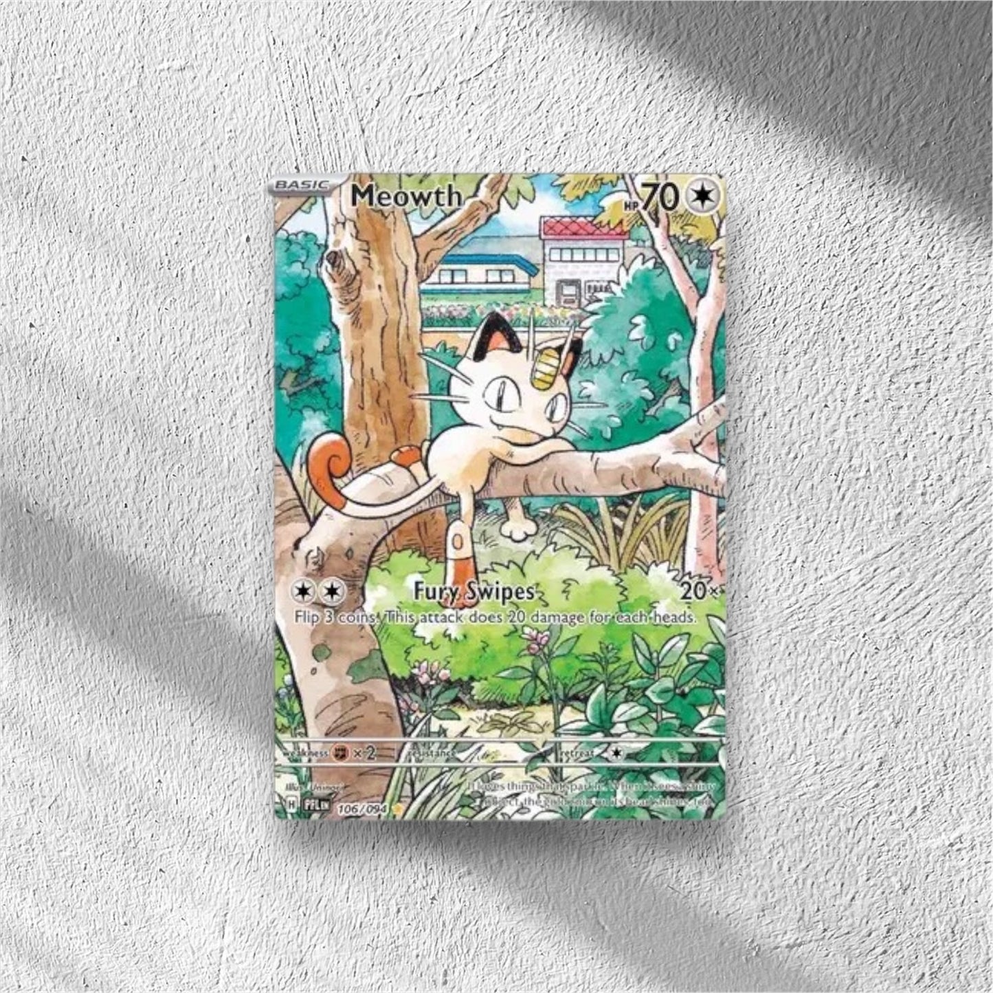 Meowth Pokemon • Illustration Rare • 106/094 Phantasmal Flames