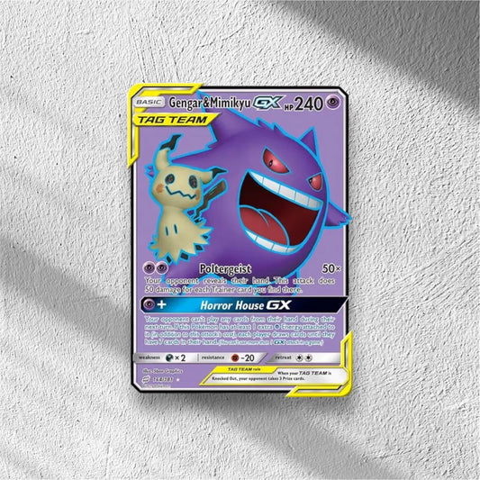 Gengar & Mimikyu GX (Full Art) Pokemon • Ultra Rare • 164 Team Up