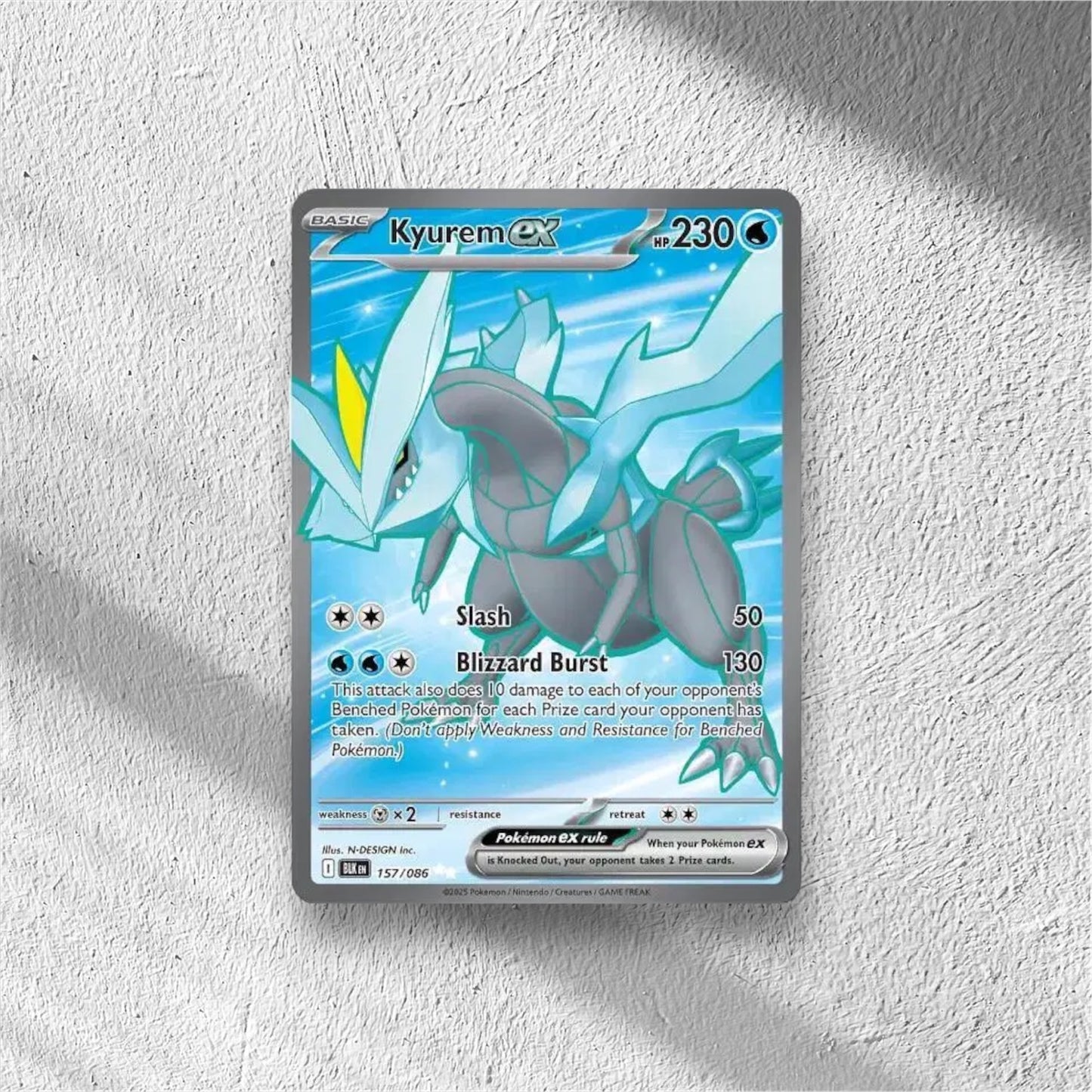 Kyurem ex Pokemon • Ultra Rare • 157/086 Black Bolt