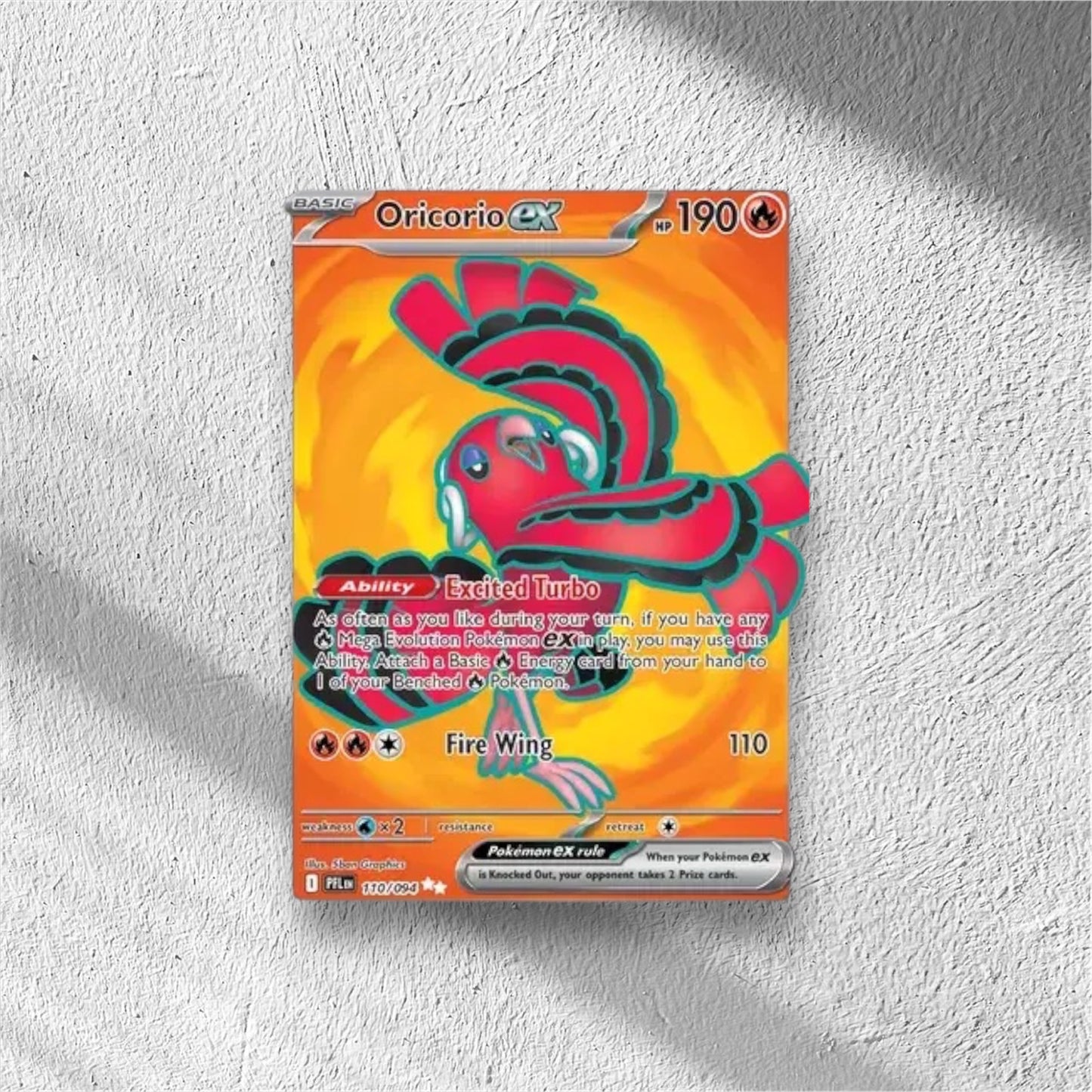 Oricorio ex Pokemon • Ultra Rare • 110/094 Phantasmal Flames