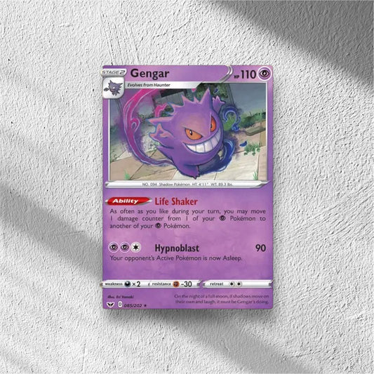Gengar Pokemon • Holo Rare • 085/202 Sword & Shield Base Set