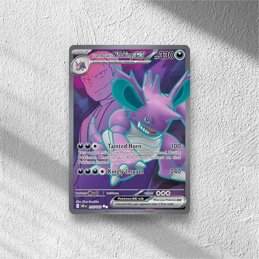 Team Rocket's Nidoking ex Pokemon • Ultra Rare • 216/182 Destined Rivals