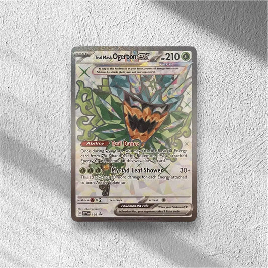 Teal Mask Ogerpon ex Pokemon • Ultra Rare • 166 Scarlet & Violet Promo