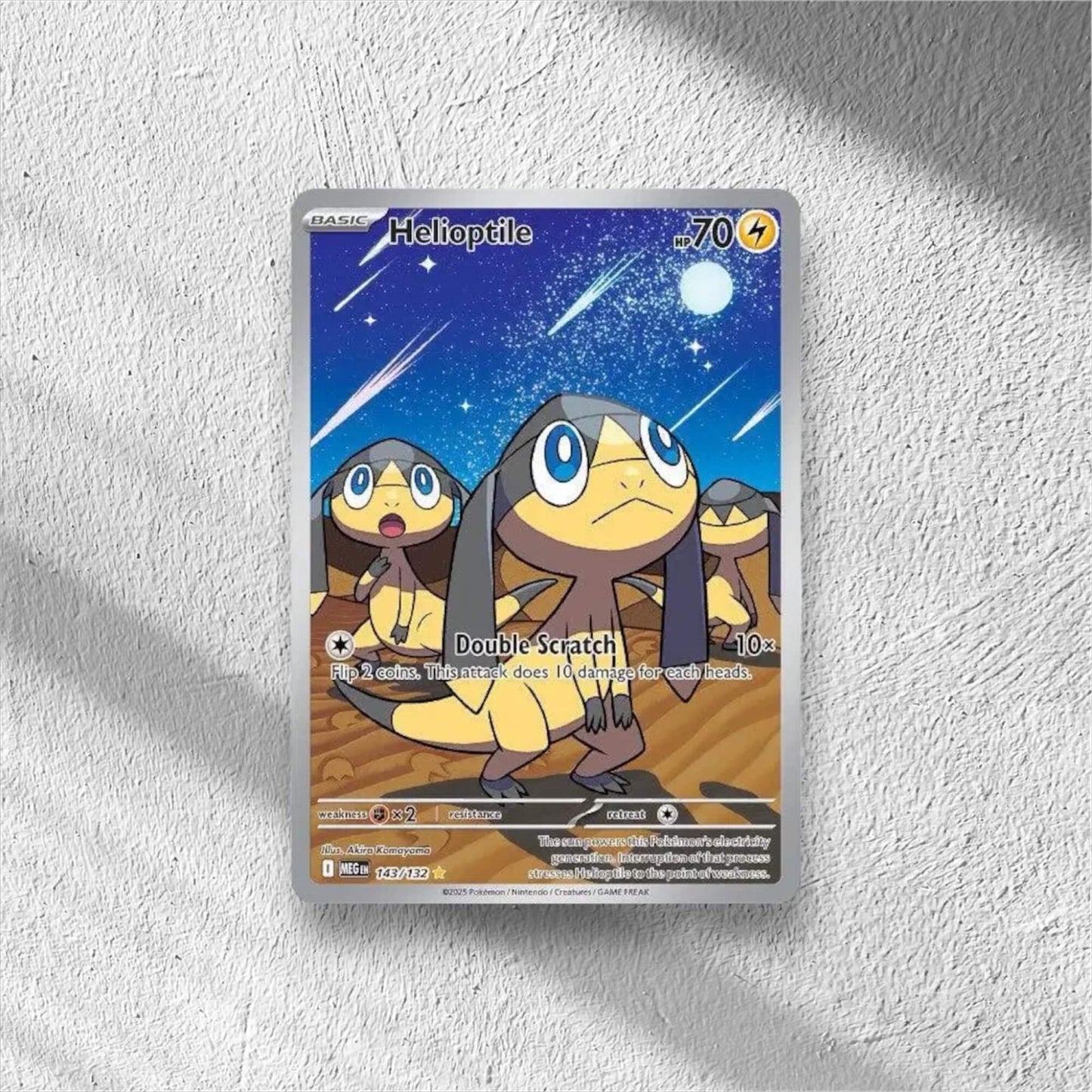 Helioptile Pokemon • Shiny Rare • 143/132 Mega Evolution