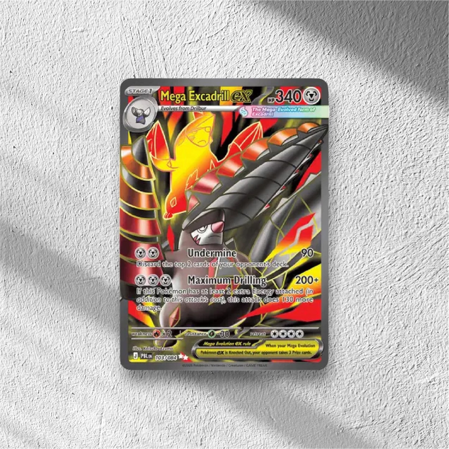 Mega Excadrill ex Pitch Black Ultra Rare 103/084