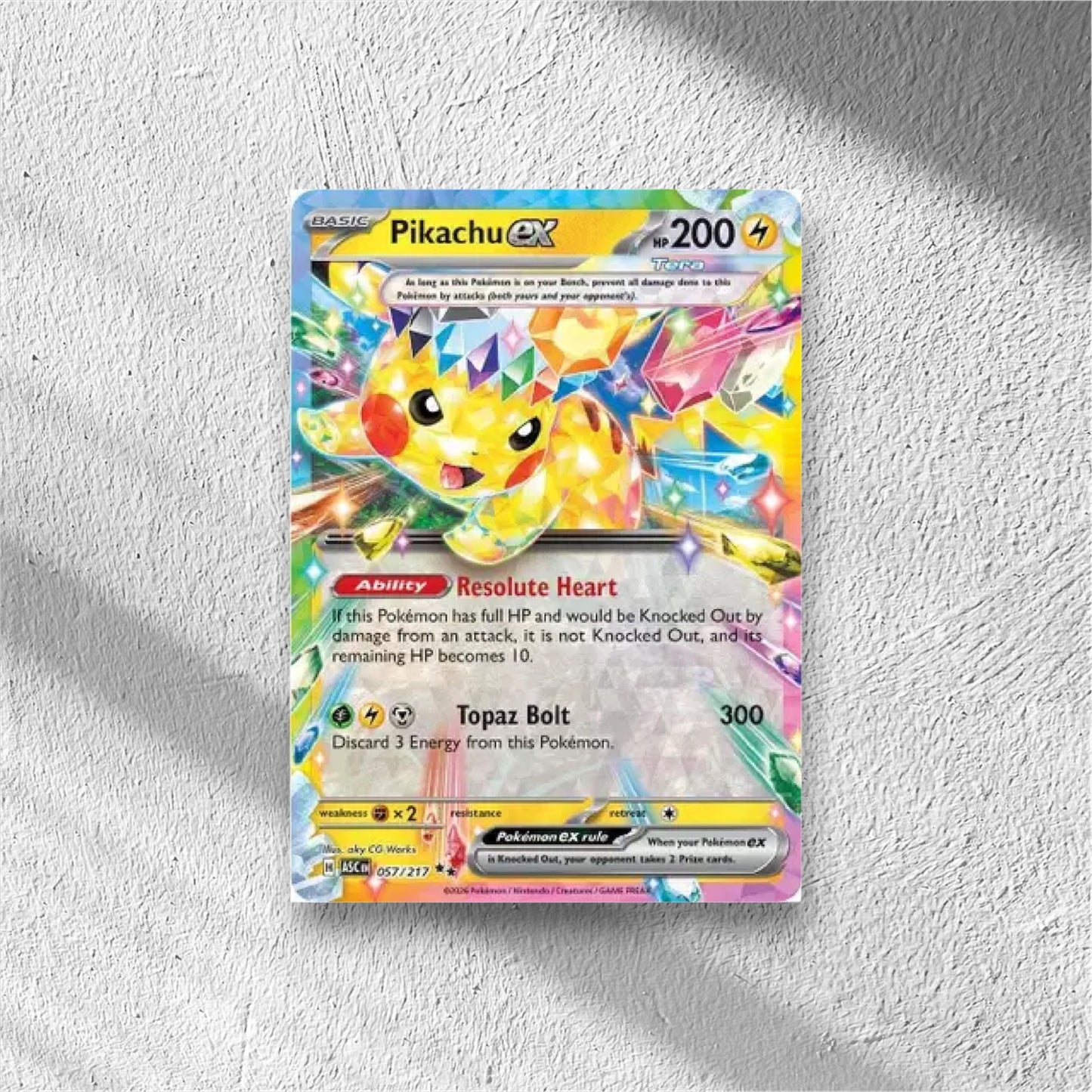 Pikachu ex Ascended Heroes Double Rare 057/217