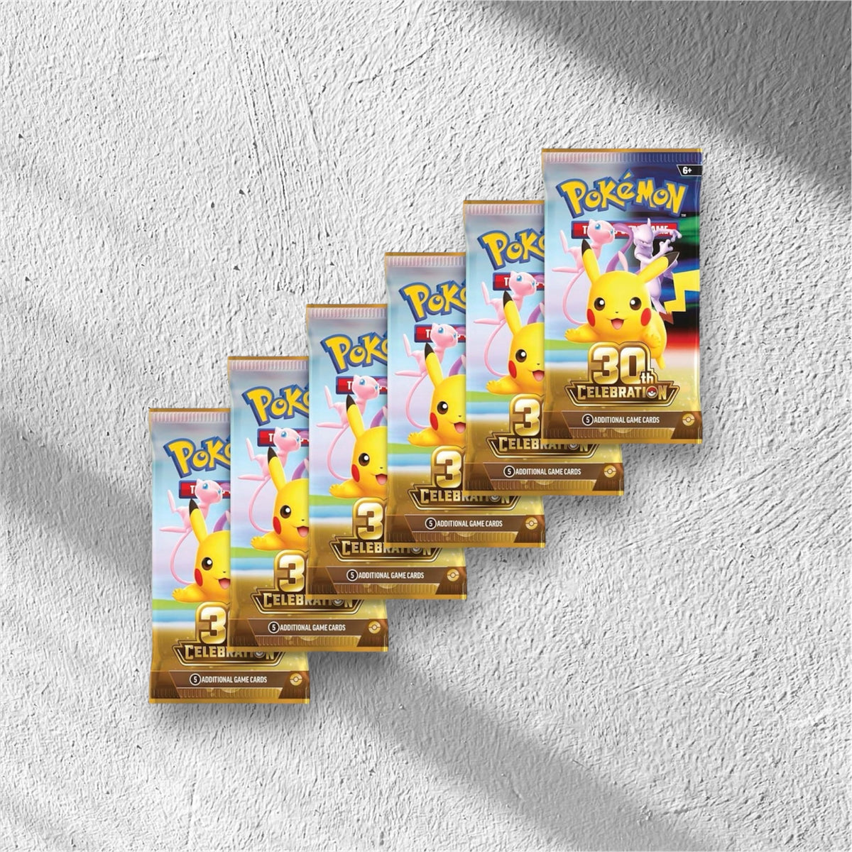 Pokémon 30th Celebration Booster Bundle (6 Packs)