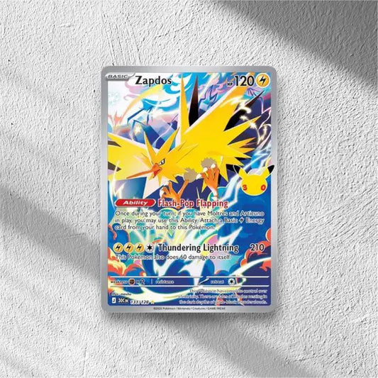 Zapdos 30th Celebration Illustration Rare 33/128 Holofoil
