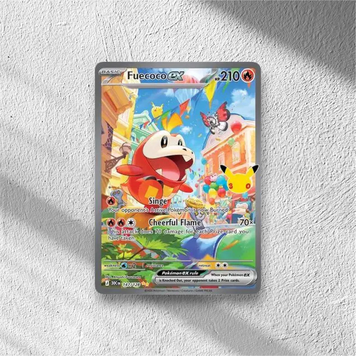 Fuecoco ex 30th Celebration Special Illustration Rare 147/128