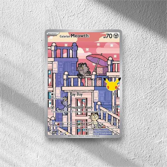Galarian Meowth 30th Celebration Illustration Rare 141/128