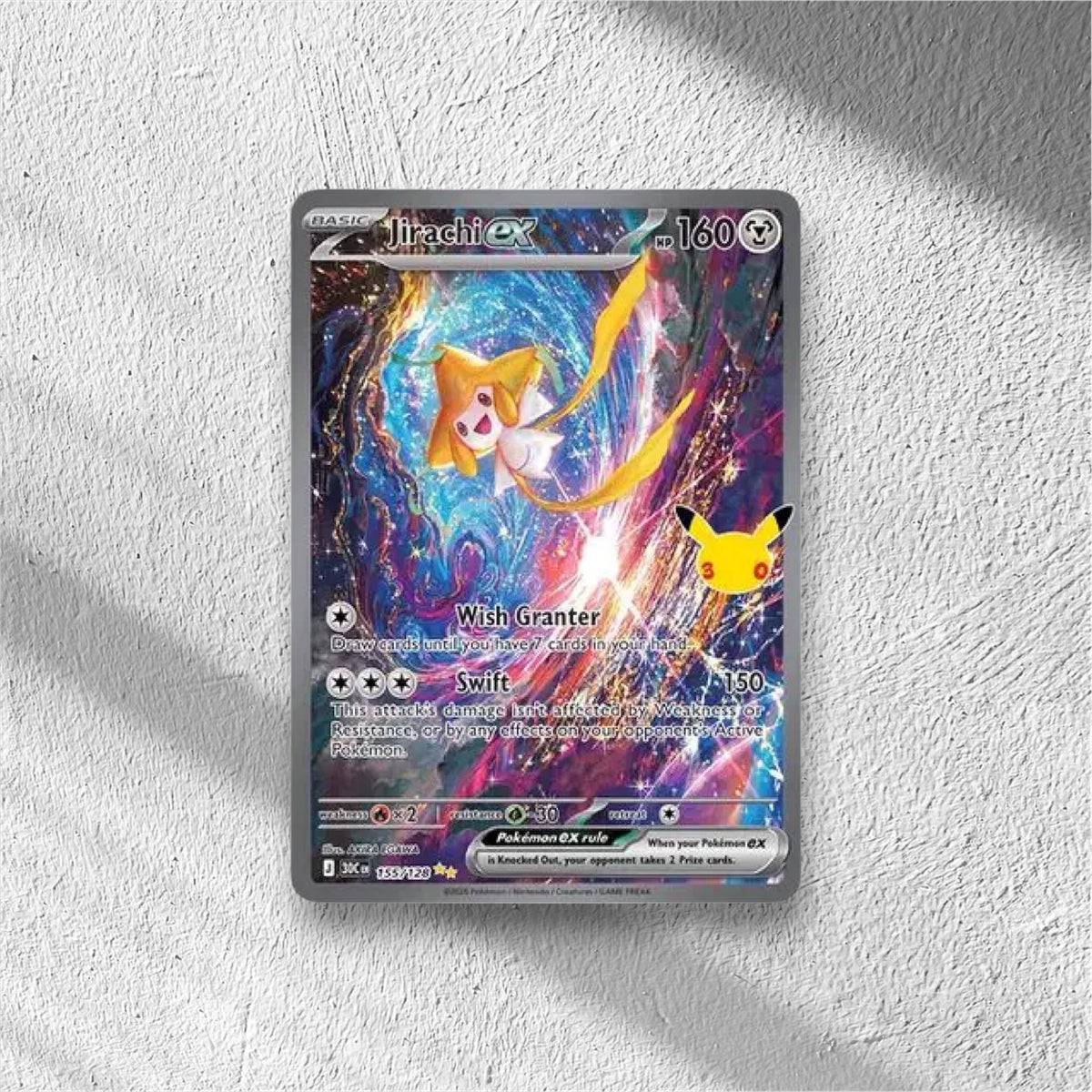 Jirachi ex 30th Celebration Special Illustration Rare 155/128