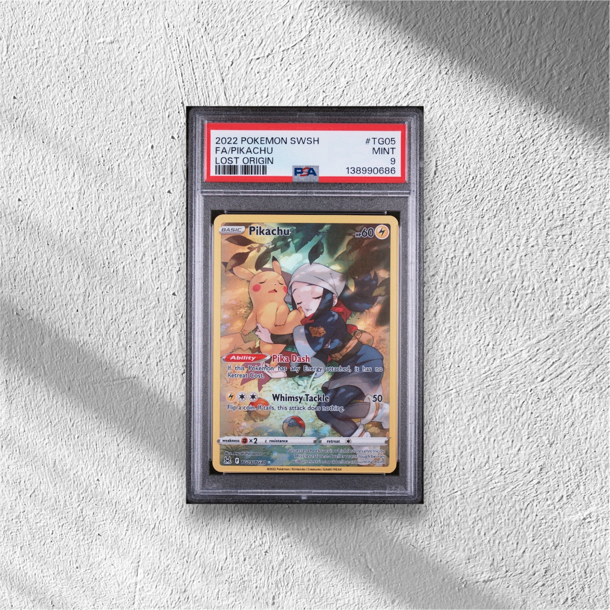 Pikachu Lost Origin Trainer Gallery Ultra Rare TG05/TG30 PSA 9 - WolfCards