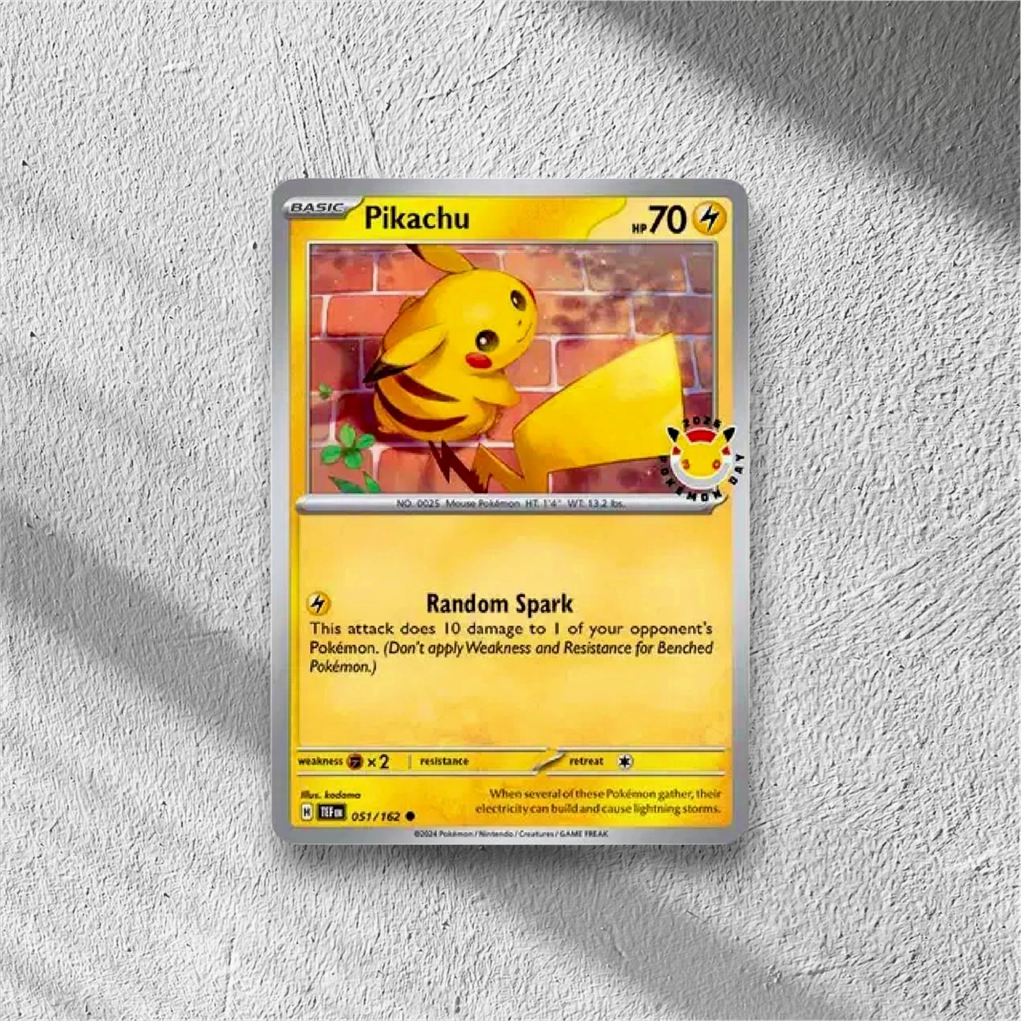 Pikachu (Pokemon Day 2026) Common 051/162 - WolfCards