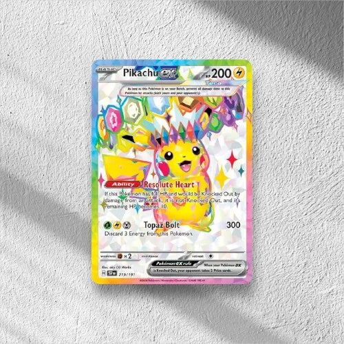 Pikachu ex Surging Sparks Ultra Rare 219/191 - WolfCards