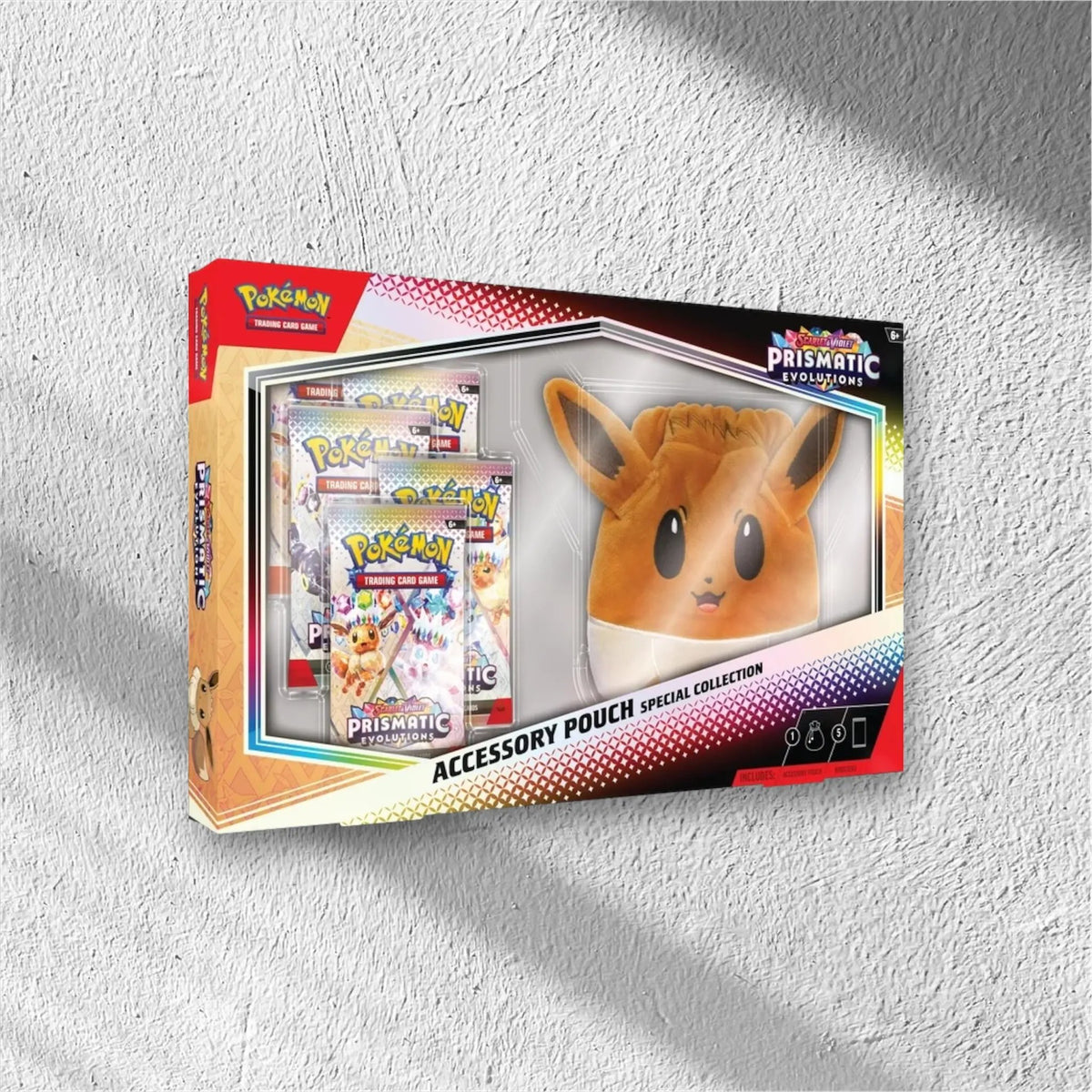 Pokémon Prismatic Evolutions Accessory Pouch Special Collection - WolfCards