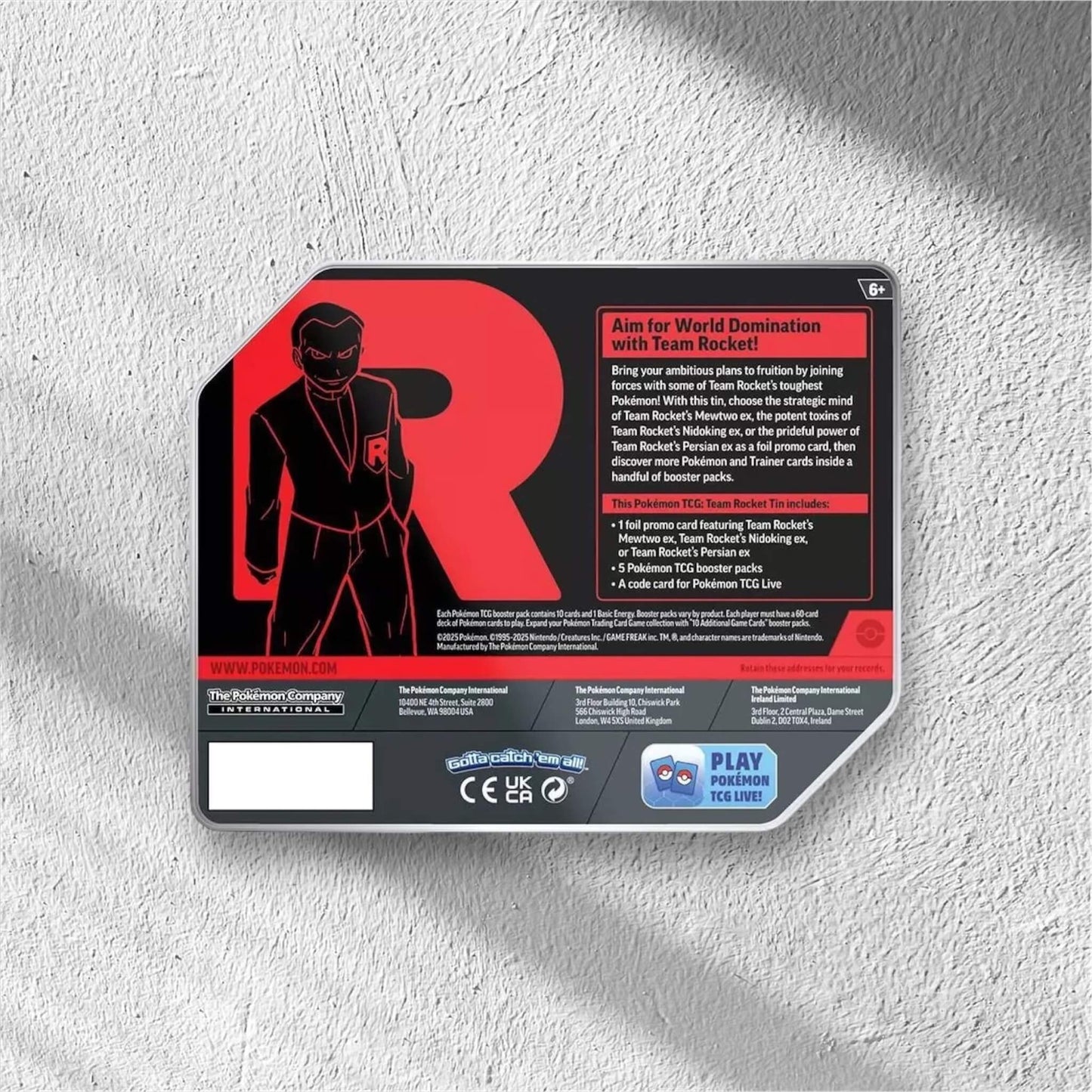 Pokémon Tcg: Team Rocket Tin - WolfCards