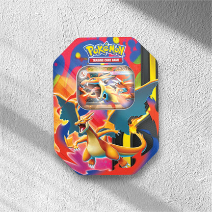 Pokemon - Mega Charizard Tin - Mega Charizard Y Ex - WolfCards