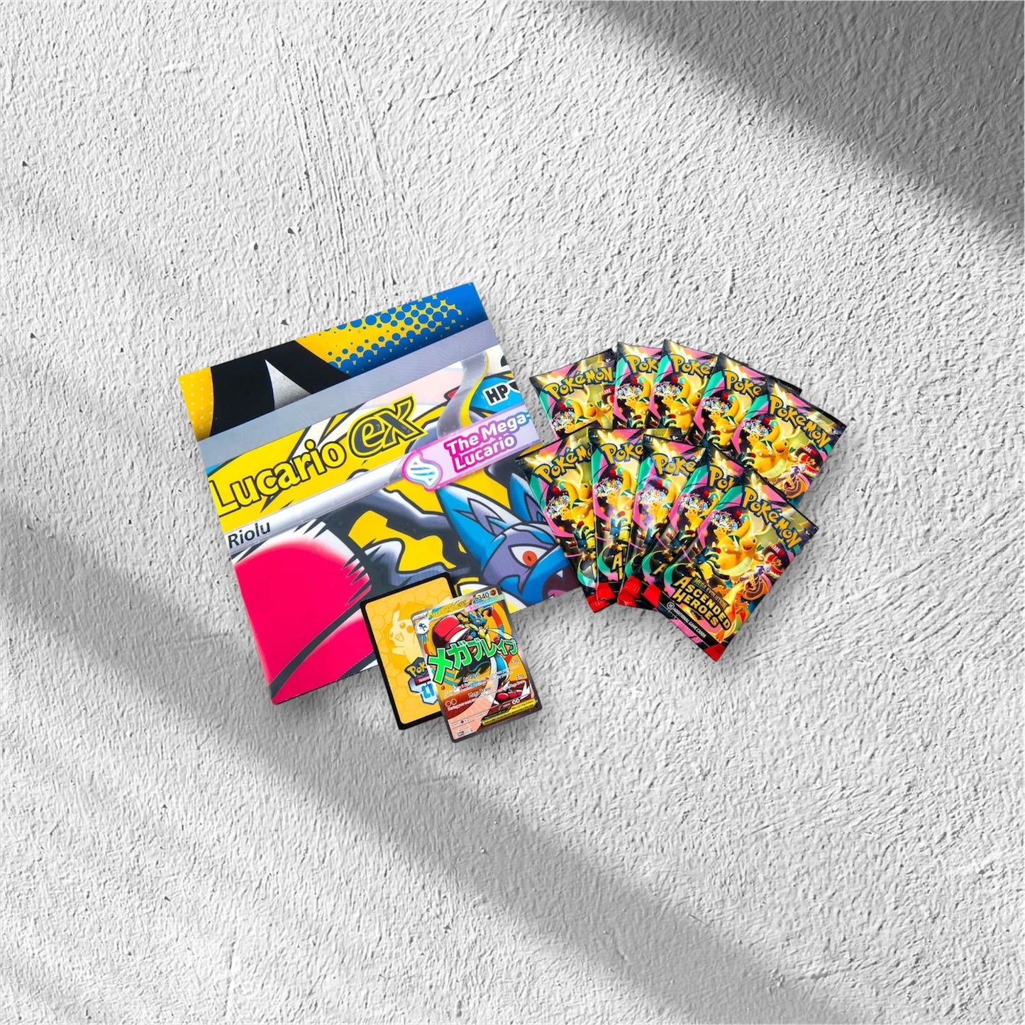 Pokemon - Mega Evolution - Ascended Heroes - Poster Collection - Mega Lucario Ex - WolfCards