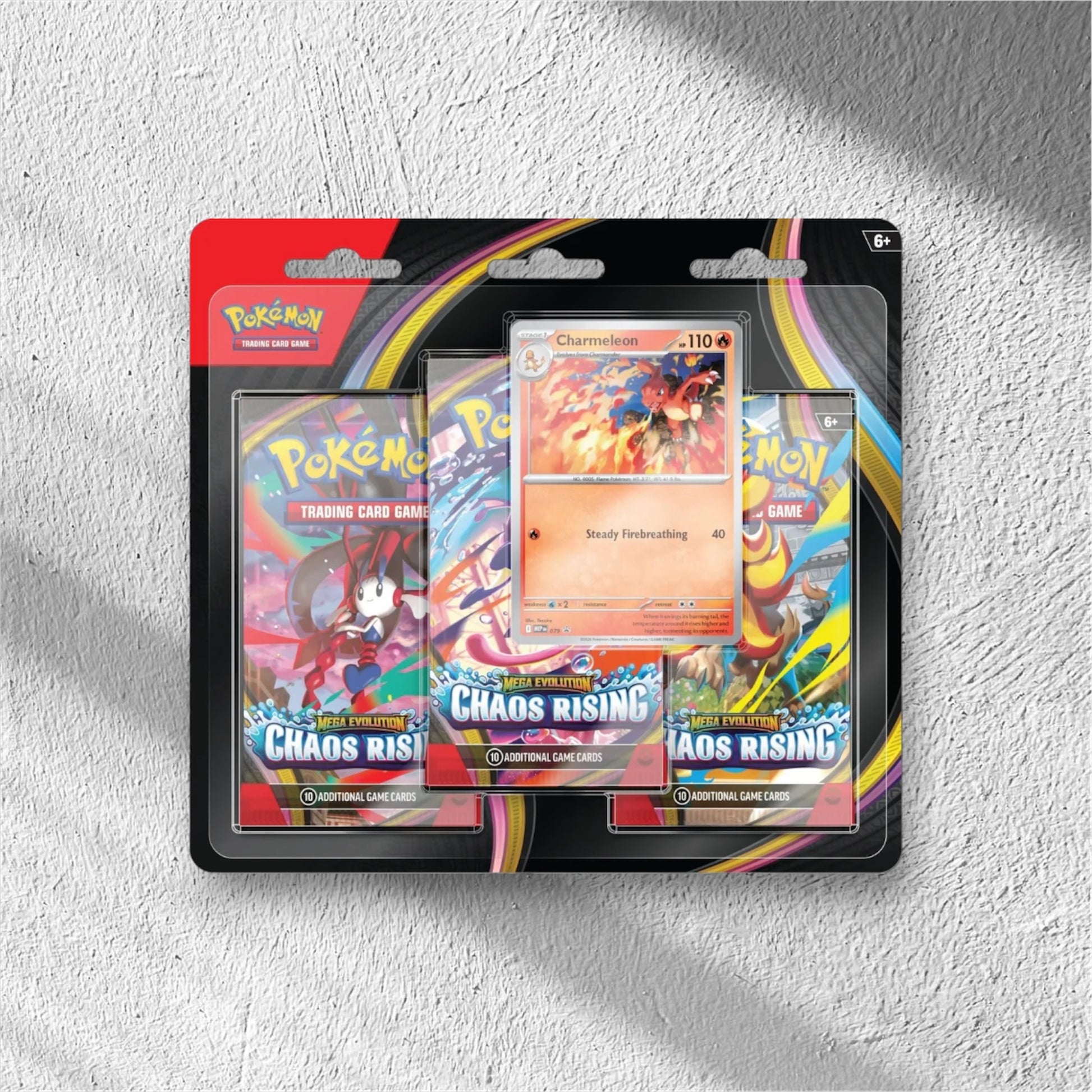 Pokemon Mega Evolution - Chaos Rising 3 Pack Blister - WolfCards