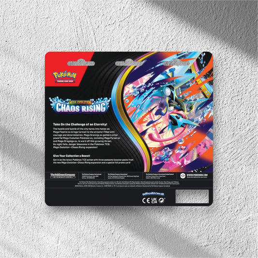 Pokemon Mega Evolution - Chaos Rising 3 Pack Blister - WolfCards