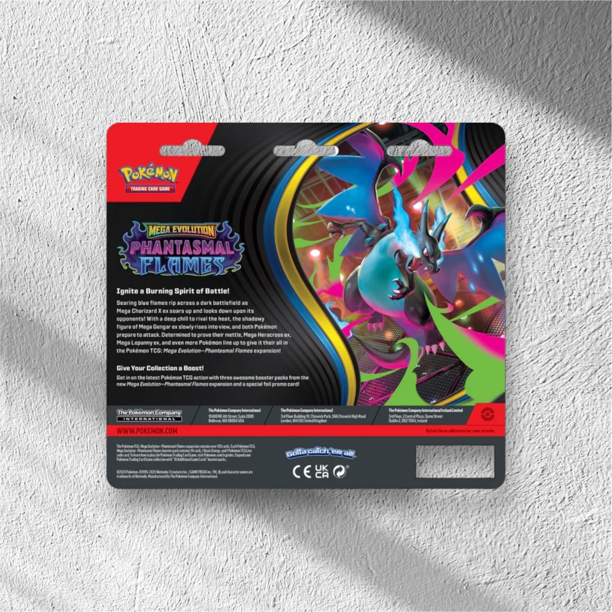 Pokemon - Mega Evolution - Phantasmal Flames - 3 Pack Blister - Sneasel - WolfCards