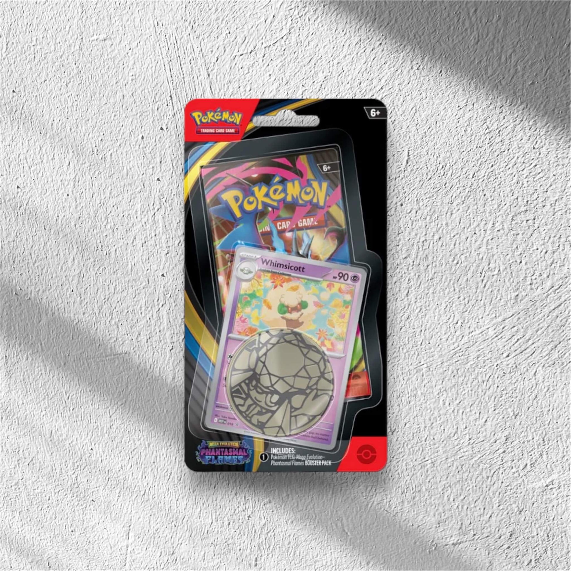 Pokemon - Mega Evolution - Phantasmal Flames - Checklane Blister - Whimsicott - WolfCards
