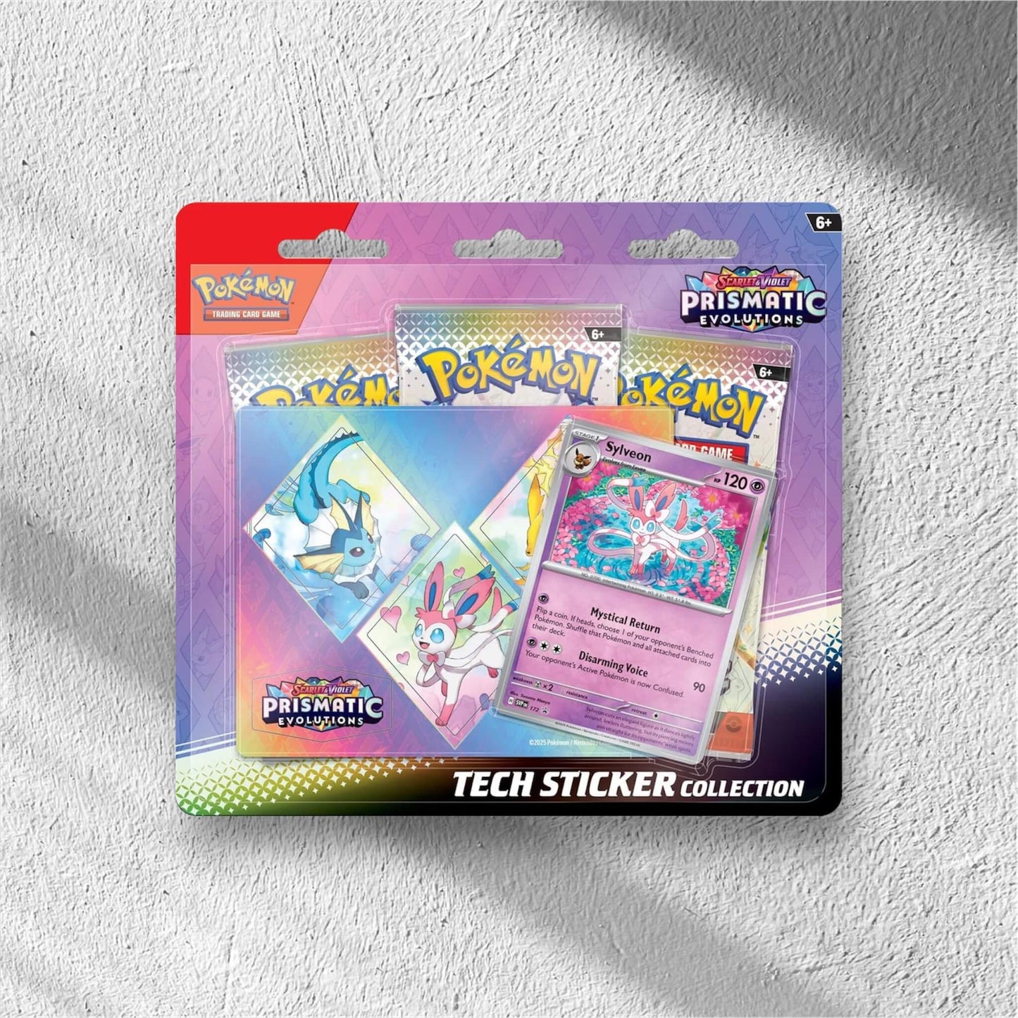 Pokemon - Scarlet And Violet - Prismatic Evolutions - Tech Sticker Collection - Sylveon - WolfCards
