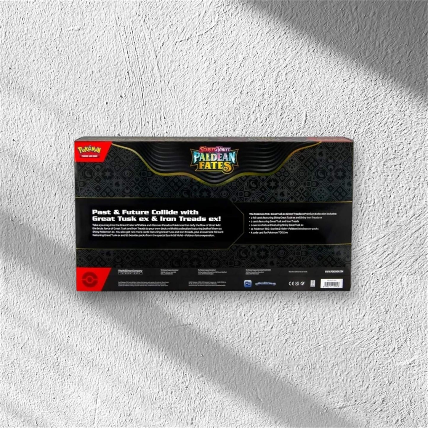 Pokemon TCG: Paldean Fates Great Tusk ex & Iron Threads ex Premium Collection - WolfCards